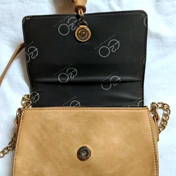 E2O Tan Beige Sling Bag - New - Picture 4 of 7
